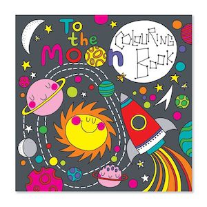 To the Moon Colouring Book