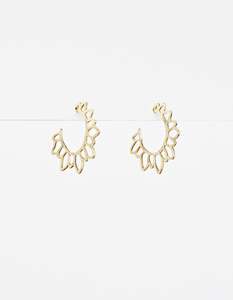 Earrings: Stella + Gemma Earrings - Gold Tulip