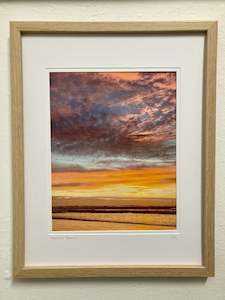 Cotton Candy Skies, Foxton Beach - Framed Print