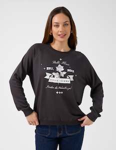 Stella + Gemma Sweater - Aged Black with Rose