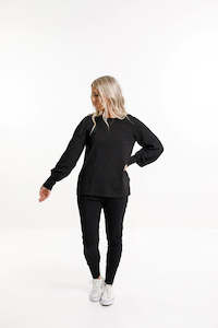 T Shirts And Shirts: Homelee Laylah Top - Black