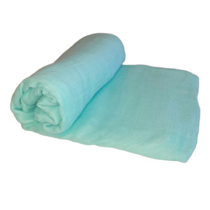 Except Furniture: Lily & George - Sky Blue Bamboo/Cotton Muslin