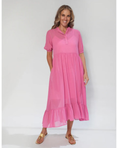 Dresses: Stella + Gemma Calypso Dress - Punch Pink