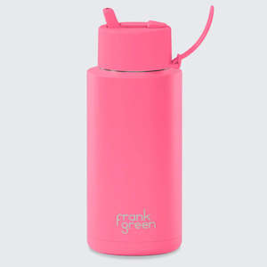 Frank Green Ceramic Reusable Bottle - Bubblegum Blast - 34oz/1L