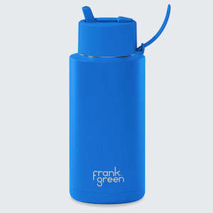 Frank Green Ceramic Reusable Bottle - Blue Lagoon - 34oz/1L