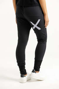Homelee Apartment Pants - Alpine - Black with Lilac X