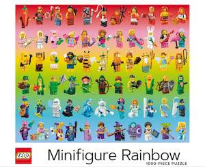 Lego Minifigure Rainbow Puzzle - 1000 Pieces
