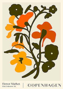 Image Vault - Flower Market Copenhagen - Art Print