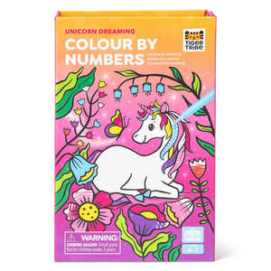 Tiger Tribe: Tiger Tribe - Colour by Numbers - Unicorn Dreaming