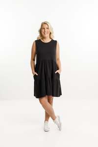 Homelee Kylie Singlet Dress - Black