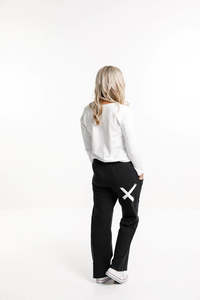 Homelee Avenue Pants - Black with White X