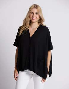 Stella + Gemma Elliot Cardigan - Black