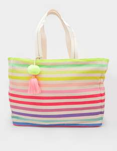 Bags And Wallets: Stella + Gemma Shopper Bag - Coloured Stripes