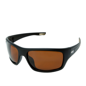 Moana Road - Sunglasses - Tradies - Black with Brown Lens