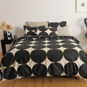 Patterson Rose - Eclipse Oatmeal & Black Duvet Cover Set - King