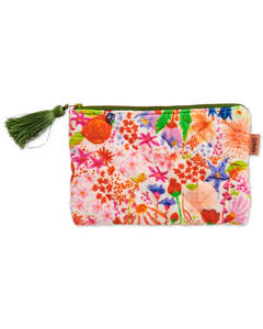 Kip Co: Kip & Co - Meandering Meadow - Velvet Cosmetics Purse