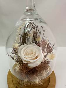 Dried Flowers Bottles: Glass Candle Holder