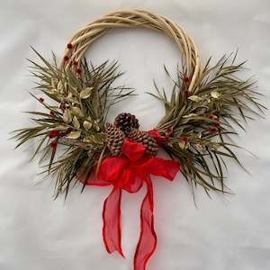 Dried Flower Wreaths: Wreath - Christmas Rattan
