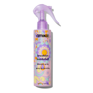 Hair: Amika brooklyn bombshell
blowout + blow dry spray 200ml
