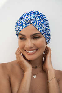 Louvelle Wear - AMELIE Shower Cap In Mediterranean Sun