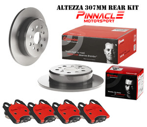 Brembo Rear Brake Pad and Brake Disc / Rotor Kit - Toyota Aristo Altezza Chaser &hellip;