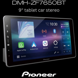 Products: Pioneer DMH-ZF7650BT 9" CarPlay + AndroidAuto stereo - Pioneer Car Audio Rapid Radio Auckland