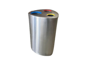 Products: Stainless Steel Triangular Bin 90L - RCB-1101S