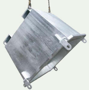 Self Tipping Bin With Pour Edge: Rotating & Crane Waste Bins