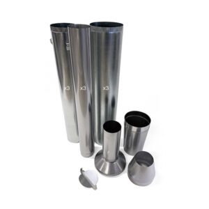 Products: ECO Built-In Kit - Stainless Liner Metro fires