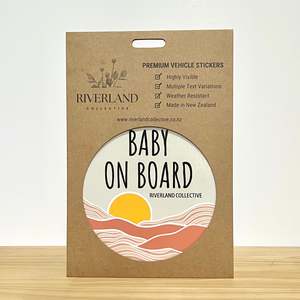 Riverland Collective: Baby On Board Sticker