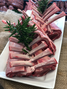 Products: Lamb Rack approx 400g piriesbutchery