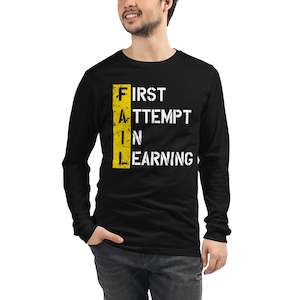 Men Long Sleeve Tees: Men’s FAIL Long Sleeve Tee