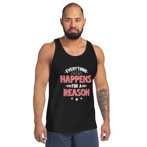 Mens Everything Happens For A Reason Tank Top