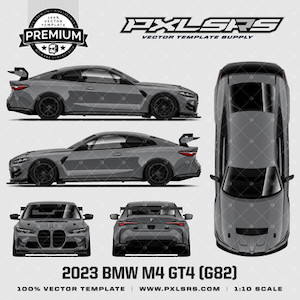 2023 BMW M4 GT4 (G82) - Full 'Premium' Full Template