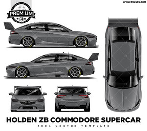HOLDEN ZB COMMODORE SUPERCAR FULL 'PREMIUM' Template