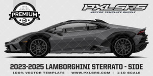 2023-2025 Lamborghini Sterrato 'Premium' Side Vector Template