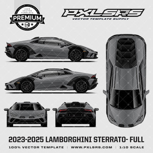 2023-2025 Lamborghini Sterrato 'Premium' Full Vector Template