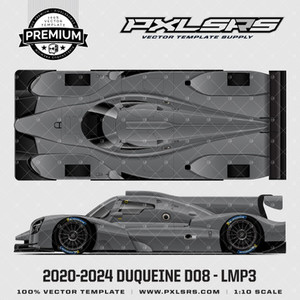 2020-2024 Duqueine D08 - LMP3 +TOP 'Premium' Vector Template