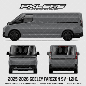2025-2026 Geely Farizon Supervan SV MWB L2H1 - Vector Template