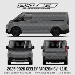 2025-2026 Geely Farizon Supervan SV SWB L1H1 - Vector Template