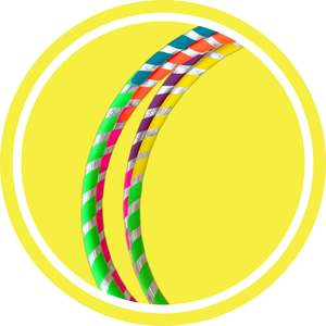 Beginner Hula Hoops: Rainbow Glitter Limited Edition Beginner Hula Hoop
