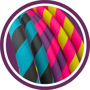 Intermediate Polypro Hula Hoops: Colourful Taped Polypro Hula Hoop