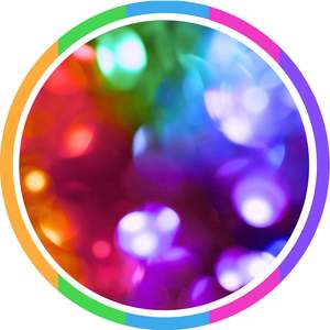 Fitness Weighted Hoops: Rainbow Glitter Limited Edition Fitness Hula Hoop