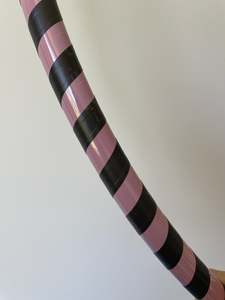 Fire Friendly Hoops: 36" Pink & Black Fire Hula Hoop [SALE]