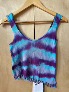 Pre Loved Clothing Festival Wear: Tie-Dye Stretchie Top #4