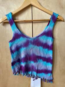 Pre Loved Clothing Festival Wear: Tie-Dye Stretchie Top #4