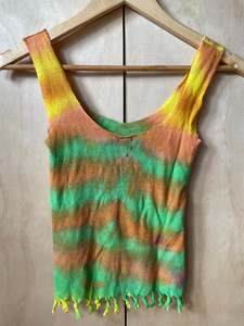 Pre Loved Clothing Festival Wear: Tie-Dye Stretchie Top #3