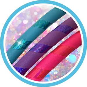 Fitness Weighted Hoops: Blue Sparkles Fitness Hoop [LIMITED EDITION]