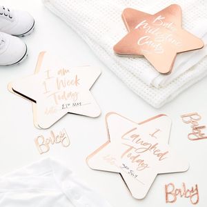 Baby Milestone Cards - rose gold - Pixie Party Boutique