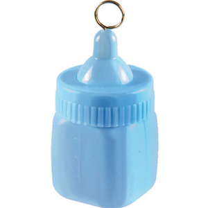 Products: Baby Bottle Balloon Weight - blue - Pixie Party Boutique